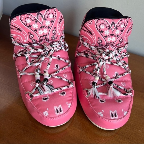 Alanui x Moon Boot Bandana Print Low Boots - Picture 5 of 11